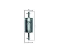 MAHLE ORIGINAL KL 559 Filtro carburante Filtro combustibile per MAZDA 3 (BK)
