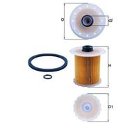 MAHLE ORIGINAL KX 81D Filtro carburante Filtro combustibile Cartuccia filtro