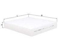 MAHLE ORIGINAL LA 1138 Filtro abitacolo per FORD Focus Mk4 Schrägheck (HN)