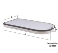 MAHLE ORIGINAL LA 613/S Filtro abitacolo per BMW 7 (E38) per ALPINA B12 (E38)