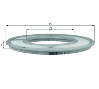 MAHLE ORIGINAL LX 66 Filtro aria adatto per MERCEDES-BENZ Stufenheck (W124)