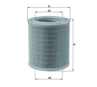 MAHLE ORIGINAL LX 706 Filtro aria per LAND ROVER Discovery I (LJ)