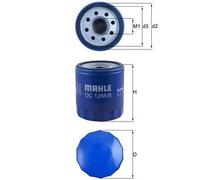 MAHLE ORIGINAL OC 1268/8 Filtro olio per OPEL Astra K Schrägheck (B16)