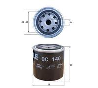 MAHLE ORIGINAL OC 140 Filtro olio per NISSAN Patrol GR IV SUV (Y60, GR)