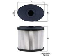 MAHLE ORIGINAL SOX 6D/S Filtro aria per IVECO EUROCARGO I-III per HEULIEZ GX 1