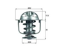 MAHLE ORIGINAL TX 119 82D Termostato motore
