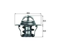 MAHLE ORIGINAL TX 14 80D Termostato motore per AUDI TT Roadster (8N9) 80°C