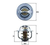MAHLE ORIGINAL TX 179 89D Termostato motore per OPEL Corsa D Schrägheck (S07)