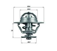MAHLE ORIGINAL TX 93 83D Termostato motore per FIAT DUCATO Kasten (230L) 83°C