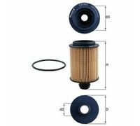 MAHLE OX 553D Filtro Olio