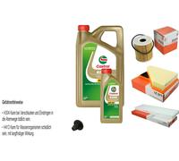 Mahle Pacchetto di Ispezione 6 L Olio castrol edge FST 5W-30 Ll per Mini Un