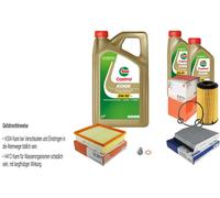 Mahle Pacchetto di Ispezione 7 L Olio castrol edge FST 5W-30 Metallo per