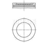 MAHLE Pistone Adatto A per Opel Astra G Cc F48 F08 1.6 53 54 58 59 1.6i