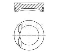 MAHLE Pistone Adatto A per VW Audi Golf VI 5K1 2.0 Gti 1K1 1F7 1F8 137 138 5N