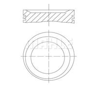 MAHLE Pistone Adatto Per Opel Calibra A 85 2.0i Vectra 86 87 16 17 19 43B