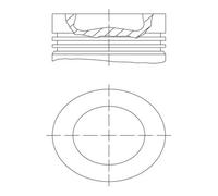MAHLE Pistone Adatto Per VW Audi Passat Variant 365 2.0 TDI 5N SAB SAJ 5K1
