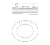 MAHLE Pistone Adatto Per VW Audi Passat Variant 365 2.0 TDI 5N SAB SAJ 5K1