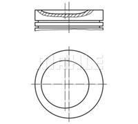 MAHLE Pistone per BMW 3 Serie Cabriolet 318i ZINNTINNATO