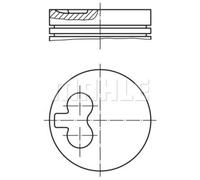 MAHLE Pistone Per Citroën Fiat Berlingo Kasten M 1.9 D 70 Jumpy U6U MF N1 N0