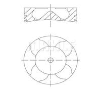 MAHLE Pistone Per Fiat Suzuki Doblo Kasten/Kombi 263 1.6 D Multijet 356 199