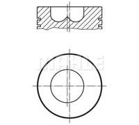MAHLE Pistone Per Iveco Fiat Daily III Pritsche/Fahrgestell 244 Z 2.3 JTD