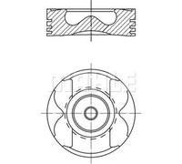 MAHLE Pistone Per Mercedes-Benz M-Class ML 320 CDI 4MATIC E-Class T-Modello