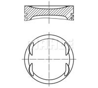 MAHLE Pistone Per Mercedes SLK R171 200 Compressore C-Class W203 W204 W211 E