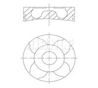 MAHLE Pistone per Opel Suzuki Corsa C F08 F68 1.3 CDTI Combinato