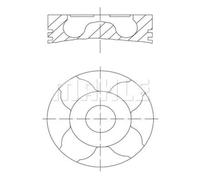 MAHLE Pistone Per Opel Suzuki Corsa C F08 F68 1.3 CDTi Combo Furgone/Kombi A H00