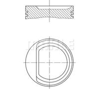 MAHLE Pistoni Adatti Per Fiat Lancia Grande Punto 199 1.4 199 119 225