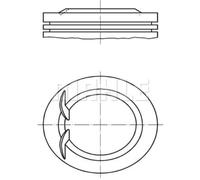 MAHLE Pistoni Adatti Per Opel Tigra 95 1.4 16V Corsa B 73 78 79 1.4I F48 F08