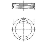 MAHLE Pistoni Adatti Per VW Seat Golf II 19E 1G1 1.3 Polo Coupe 86C 80 1G2