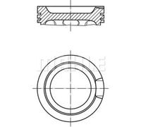 MAHLE Pistoni Per Audi A4 Cabriolet 1.8 T TT VW Golf IV Passat Variant 033 16