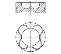 Pistone motore 081 PI 00112 000 MAHLE per BMW X3 3 Coupé 3 Touring 3 5 5 Touring