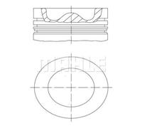MAHLE Pistoni Per Opel Chevrolet Antara L07 2.0 CDTi 4x4 Nubira Kombi C100 C140