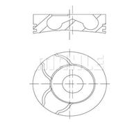MAHLE Pistoni Per Opel Suzuki Zafira B A05 1.9 CDTi Astra H Caravan L35 L48 L08