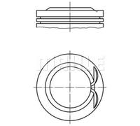 MAHLE Pistoni Per Peugeot Citroën 207 WA WC 1.4 16V 206 Berlina 2A/C 3A/C
