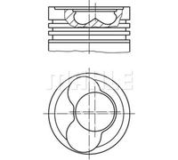 MAHLE Pistoni Per VW California T4 Camper 70J 7DJ 7DK 2.5 TDI Transporter IV