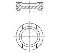 MAHLE Pistoni Per VW Golf V 1.6 Audi A3 033 20 02