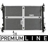 MAHLE Radiatore Acqua Adatto A per Fiat Doblo Scatola/Kombi Opel Combo 263 263