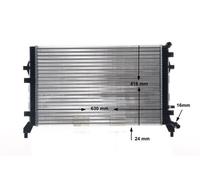 MAHLE Radiatore Acqua Adatto Per VW Golf VI Audi A3 5K1 1K1 5M1 521 365