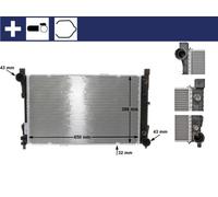 MAHLE Radiatore Acqua Compatibile Per Mercedes Classe C SLK W203 R171 S203 CL203