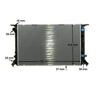 MAHLE Radiatore Acqua Motore Adatto A per Audi Q5 8RB 3.0 Tdi Quattro 8R
