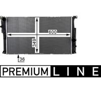 MAHLE Radiatore Acqua Motore Per BMW 3er F30 F80 ActiveHybrid