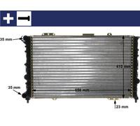 Mahle Radiatore Acqua Per Alfa Romeo 166 936 3.0 V6 24V 2.5 936 3.2 2.0