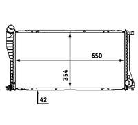 Mahle Radiatore Acqua Per Bmw 5 Serie Touring E39 530D 525D 520D E38 730D 740D