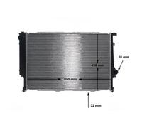 MAHLE Radiatore Acqua per BMW 8er 5er E31 850iCi 840i 850 840 E34 540i V8