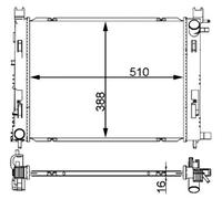 Mahle Radiatore Acqua Per Dacia Sandero II Duster Renault Clio IV Captur