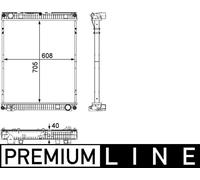 MAHLE Radiatore Acqua per Mercedes Modello T VW Golf Plus Polo