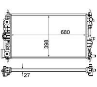 Mahle Radiatore Acqua Per Opel Astra J GTC Chevrolet Cruze J300 J305 J308